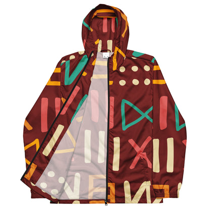 Letter Motif Men’s windbreaker