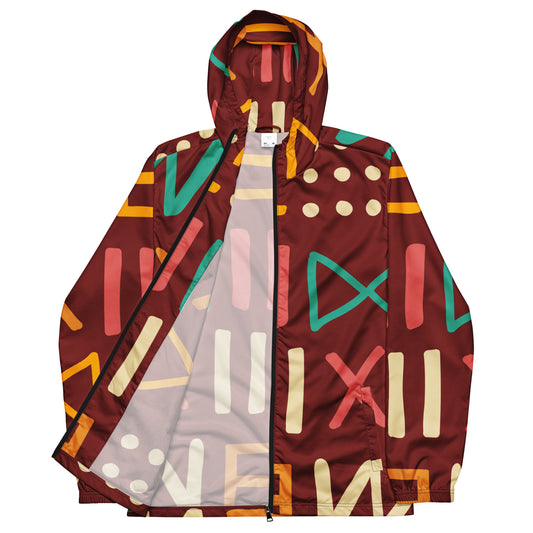 Letter Motif Men’s windbreaker