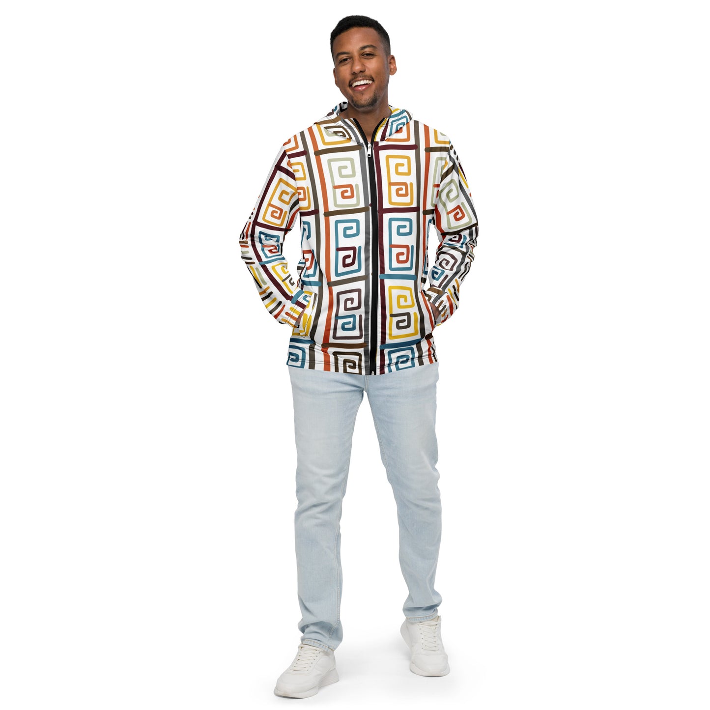 African Pattern 2 Men’s windbreaker