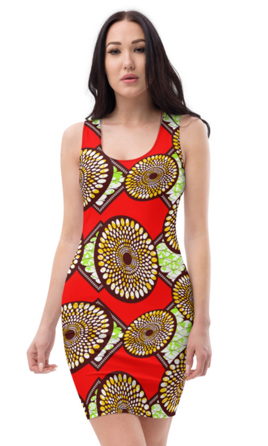 Capulana style 2 Fitted Dress