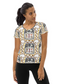 African Mask pattern Women's Athletic T-shirt