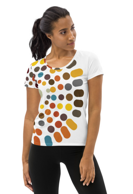 African motif 2 Women's Athletic T-shirt
