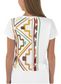 African pattern 8 Crop Tee