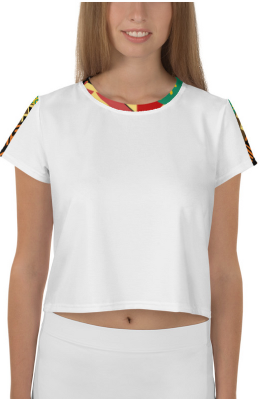 Capulana Strip Crop Tee