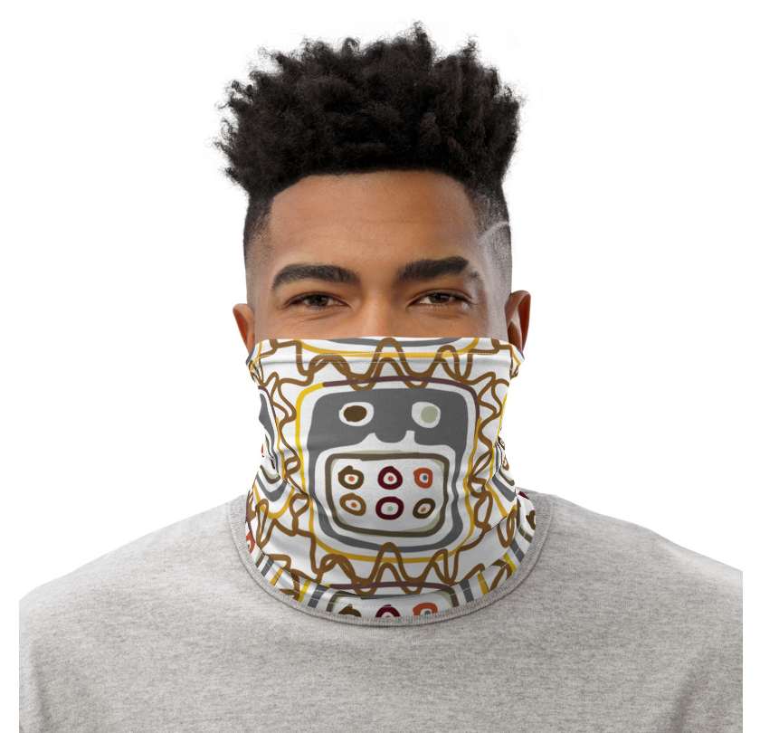 African Mask Neck Gaiter