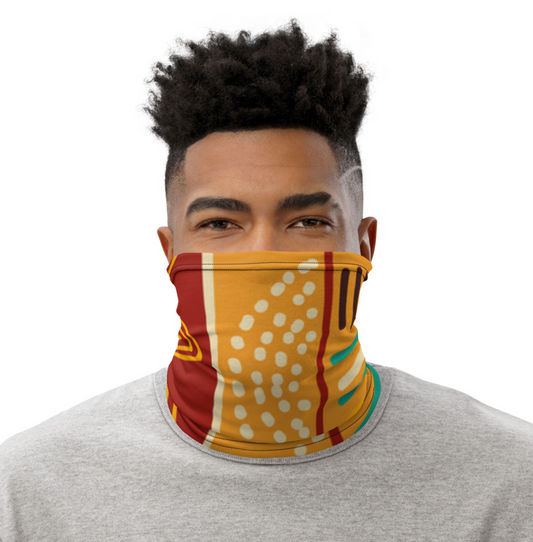 African pattern 4 Neck Gaiter