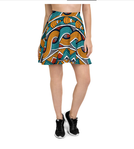 African Print Skirt | Women's Midi Skirt | Xikhipa