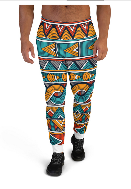 Men's African Print Joggers | African Print Sweatpants | Xikhipa