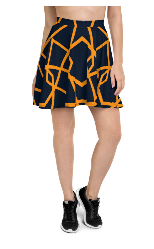 African Print 5 Skater Skirt