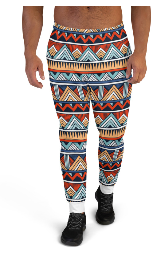 African Print 2 Men's Joggers