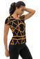 African Print 5 Women's Athletic T-shirt