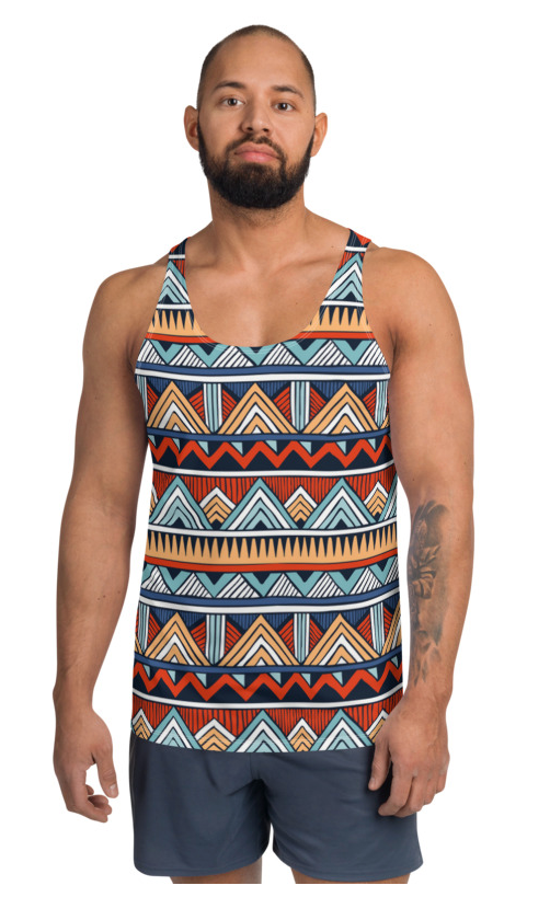 African Print 2 Unisex Tank Top