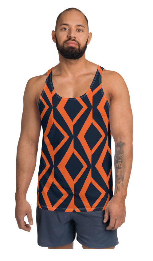 African Print 4 Unisex Tank Top