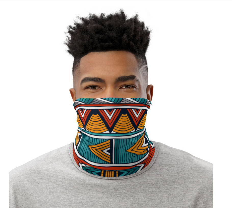 Custom Neck Gaiter | African Print Neck Gaiter | Xikhipa