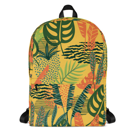 Nature motif 3 Backpack with Front Pocket