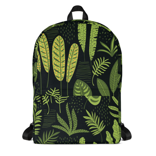 Nature motif 2 Backpack with Front Pocket