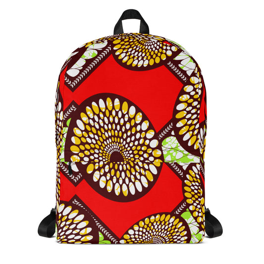 Capulana style 2 Backpack with Front Pocket