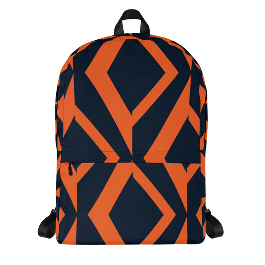 African Print 4 Backpack with Front Pocket