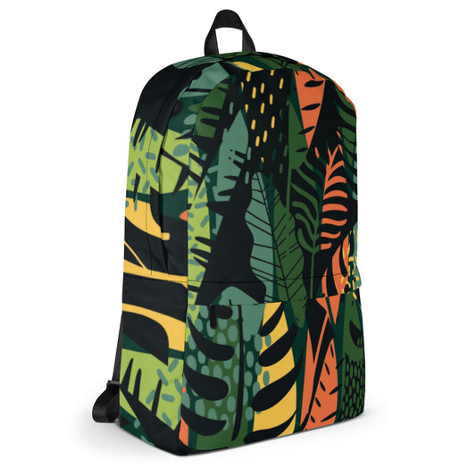 Nature motif 4 Backpack with Front Pocket