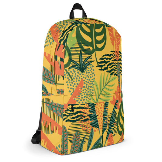 Nature motif 3 Backpack with Front Pocket