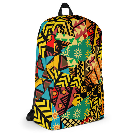 Capulana style Backpack with Front Pocket