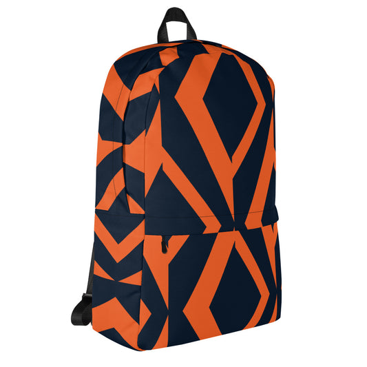 African Print 4 Backpack with Front Pocket