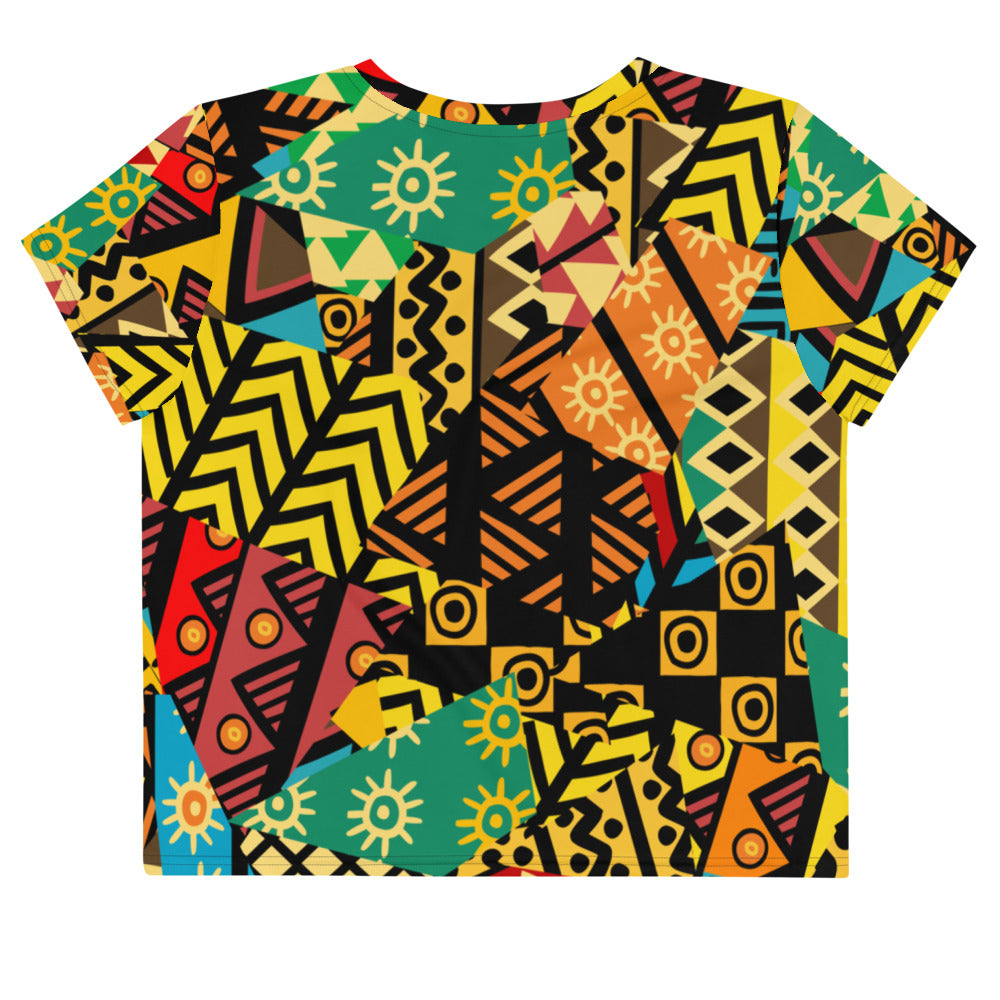 Capulana style Crop Tee