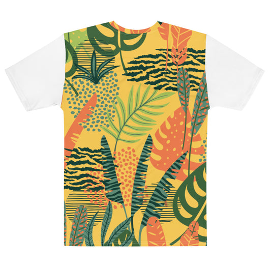 Nature motif 3 White Sleeves Men's t-shirt