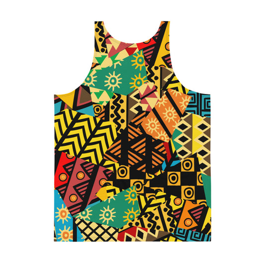 Capulana style Unisex Tank Top