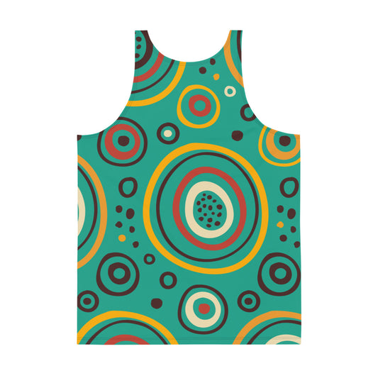 Circle pattern Unisex Tank Top