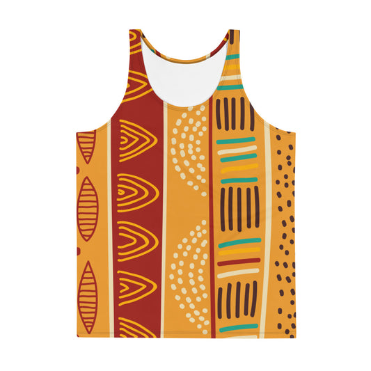 African pattern 4 Unisex Tank Top