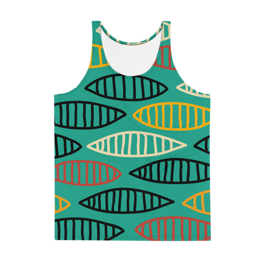 African pattern 6 Unisex Tank Top