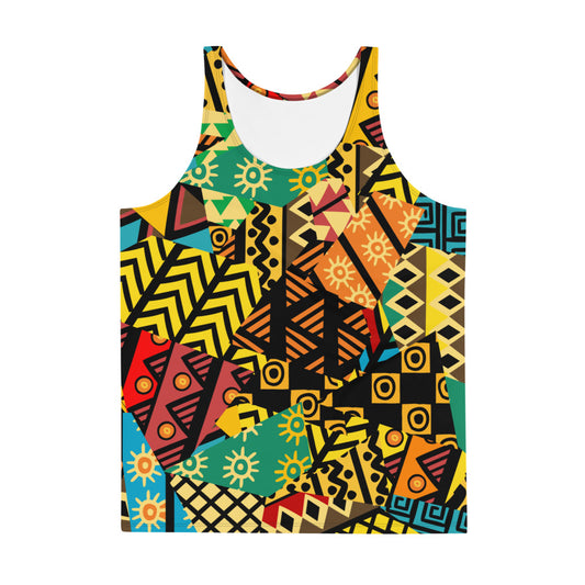 Capulana style Unisex Tank Top