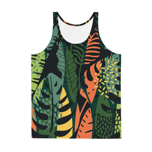 Nature motif 4 Unisex Tank Top