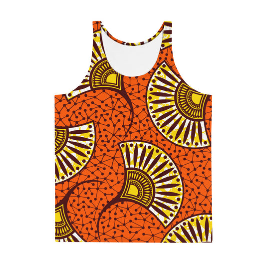 Capulana style 4 Unisex Tank Top