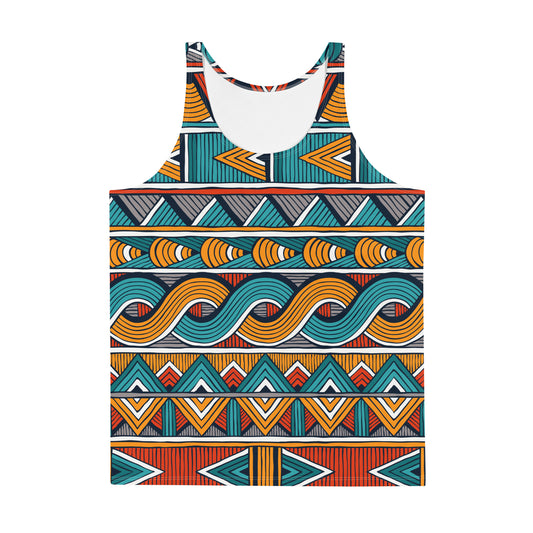 Men's African Print Tank Top | Men's Tank Top | Xikhipa