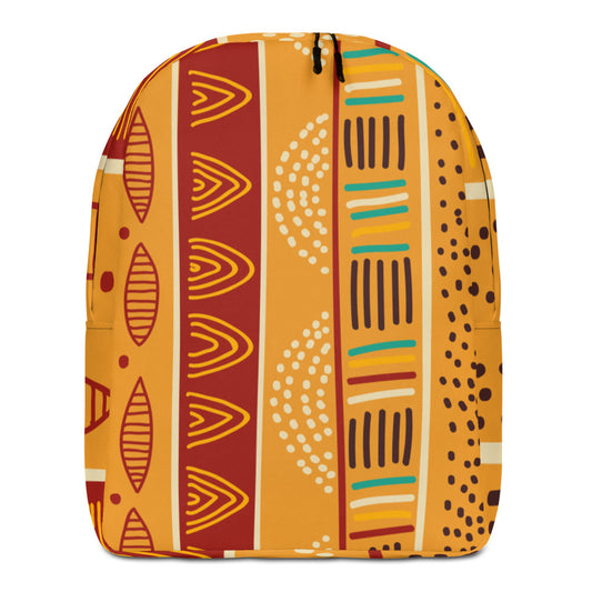 African pattern 4 Minimalist Backpack