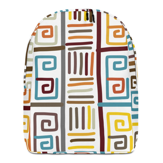 African pattern 2 Minimalist Backpack