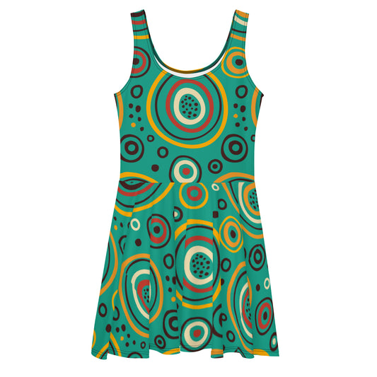 Circle pattern Skater Dress