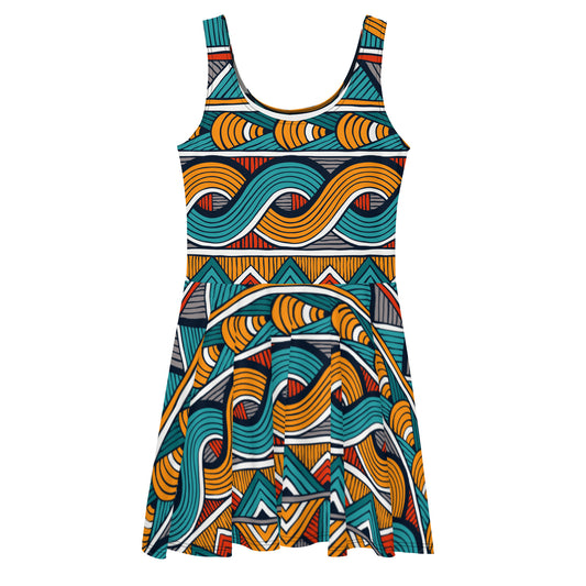 African Skater Dress | Women's Skater Dress | Xikhipa