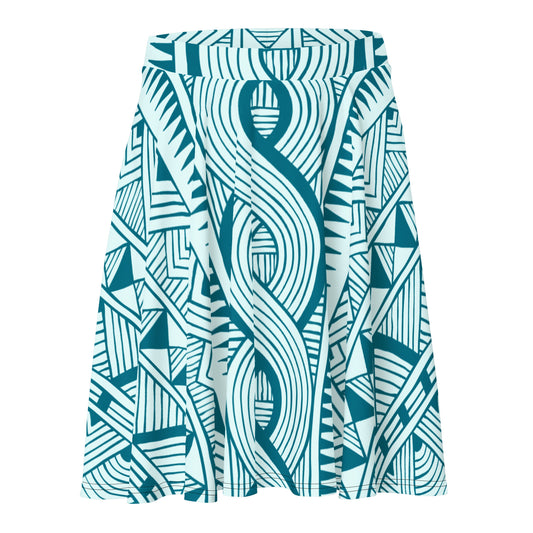 African Print Midi Skirt | African Midi Skirt | Xikhipa