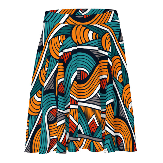 African Print Skirt | Women's Midi Skirt | Xikhipa