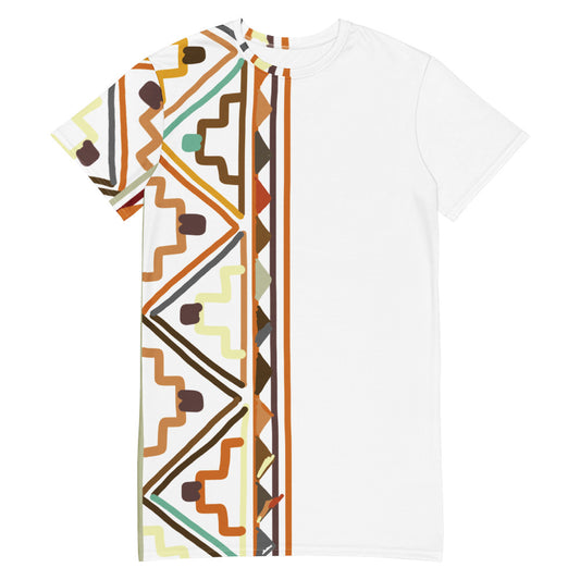 African pattern 8 T-shirt dress