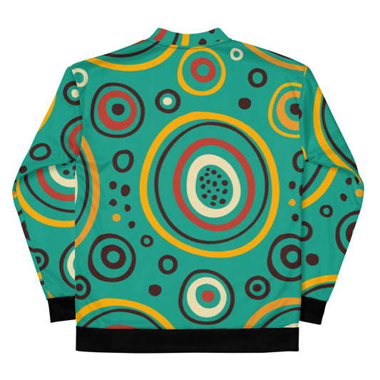 Circle pattern Unisex Bomber Jacket