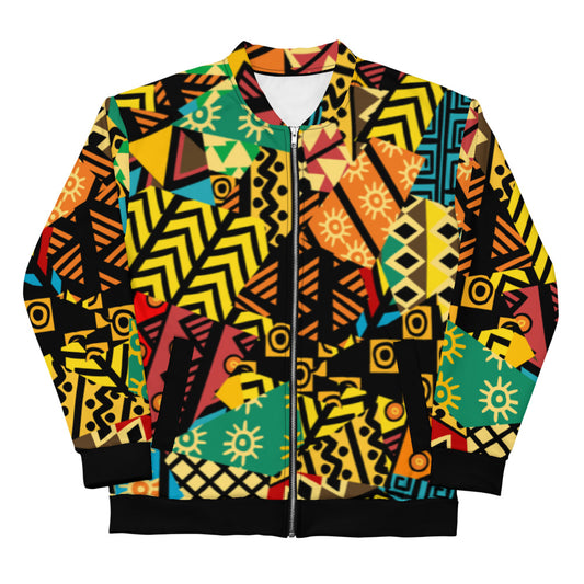 Capulana style Unisex Bomber Jacket