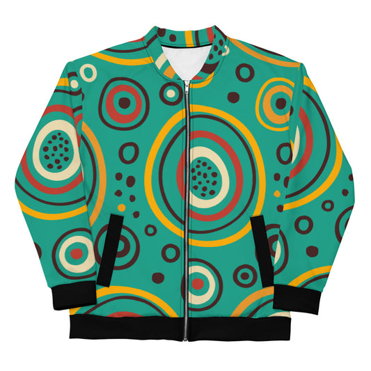 Circle pattern Unisex Bomber Jacket