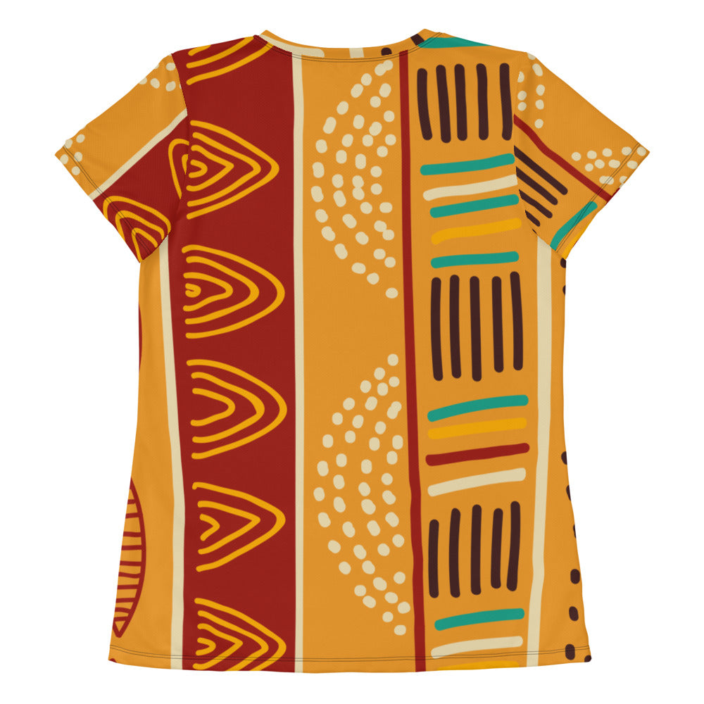 African pattern 4 Women's Athletic T-shirt