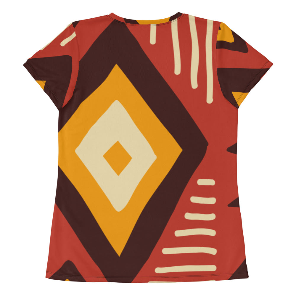 African pattern 7 Women's Athletic T-shirt