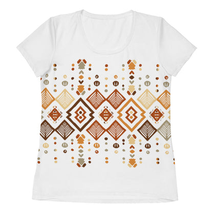 African pattern Women's Athletic T-shirt