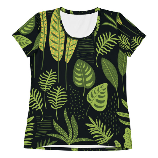 Nature motif 2 Women's Athletic T-shirt